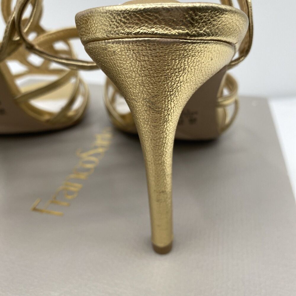 Franco Sarto L-Harley Gold Heels Size 6 M - Picture 10 of 12
